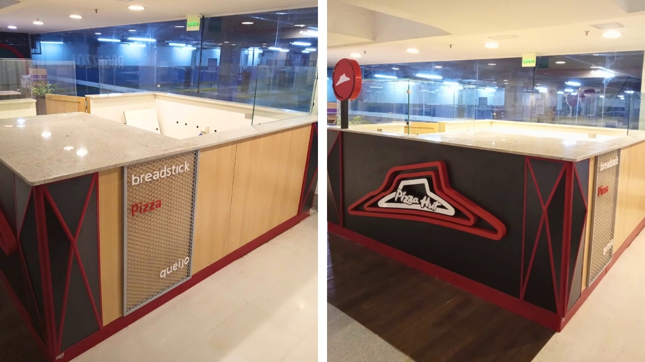 Montagem Quiosque Pizza Hut