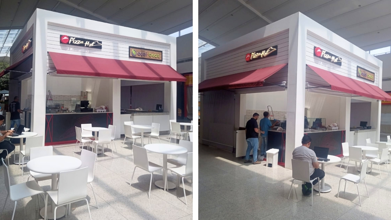 Montagem Quiosque Pizza Hut