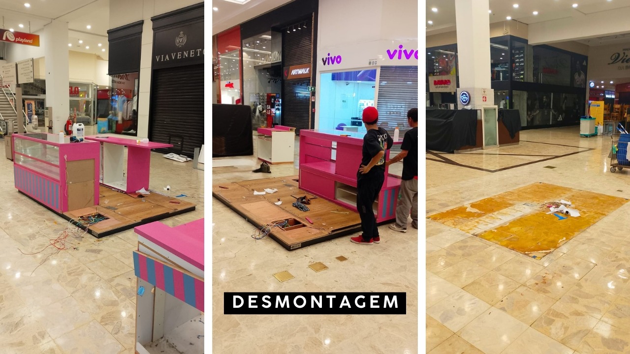 Desmontagem Quiosque